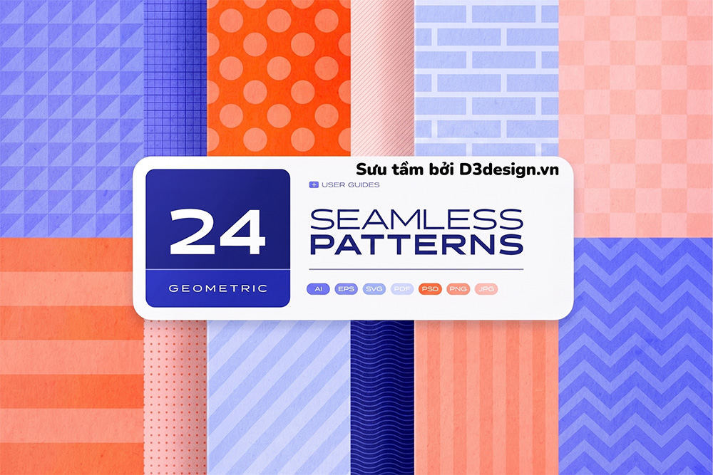 D3Design - Tải Miễn Phí 24 Pattern Hình Học Dễ Sử Dụng Dành Cho Designer