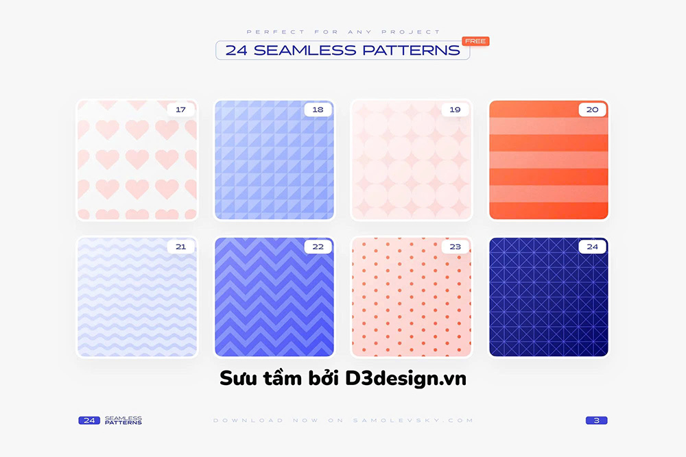 D3Design - Tải Miễn Phí 24 Pattern Hình Học Dễ Sử Dụng Dành Cho Designer