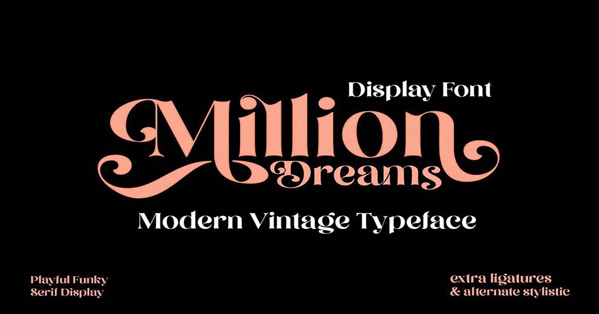 Font Việt Hóa SVN- Million Dreams Phong Cách Vui Tươi, Nữ Tính