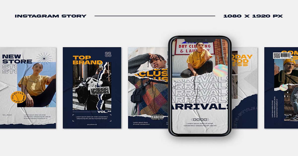 Tải Miễn Phí Instagram Template PSD Post Và Story Nhiều Chủ Đề