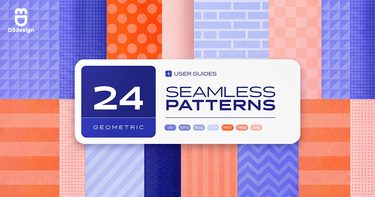 D3Design - Tải Miễn Phí 24 Pattern Hình Học Dễ Sử Dụng Dành Cho Designer