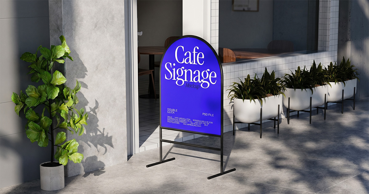 Tải Ngay Mockup Cafe PSD Chất Lượng Cao Dành Riêng Cho Designer