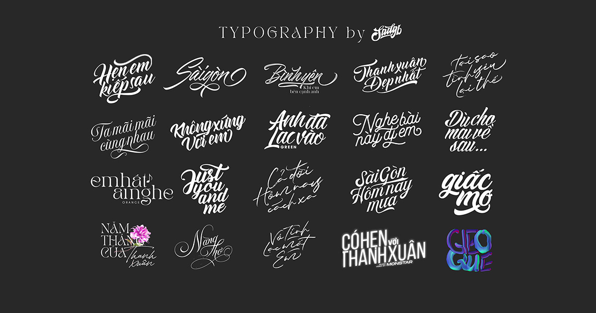 Chia Sẻ Bộ Typography PSD Cực Đẹp Để Ghép Vô Ảnh 2022