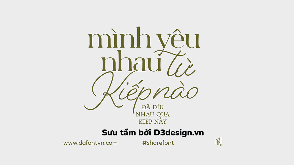 D3Design - Font Việt Hóa - Beloved Script Mang Phong Cách Cổ Điển Của ...