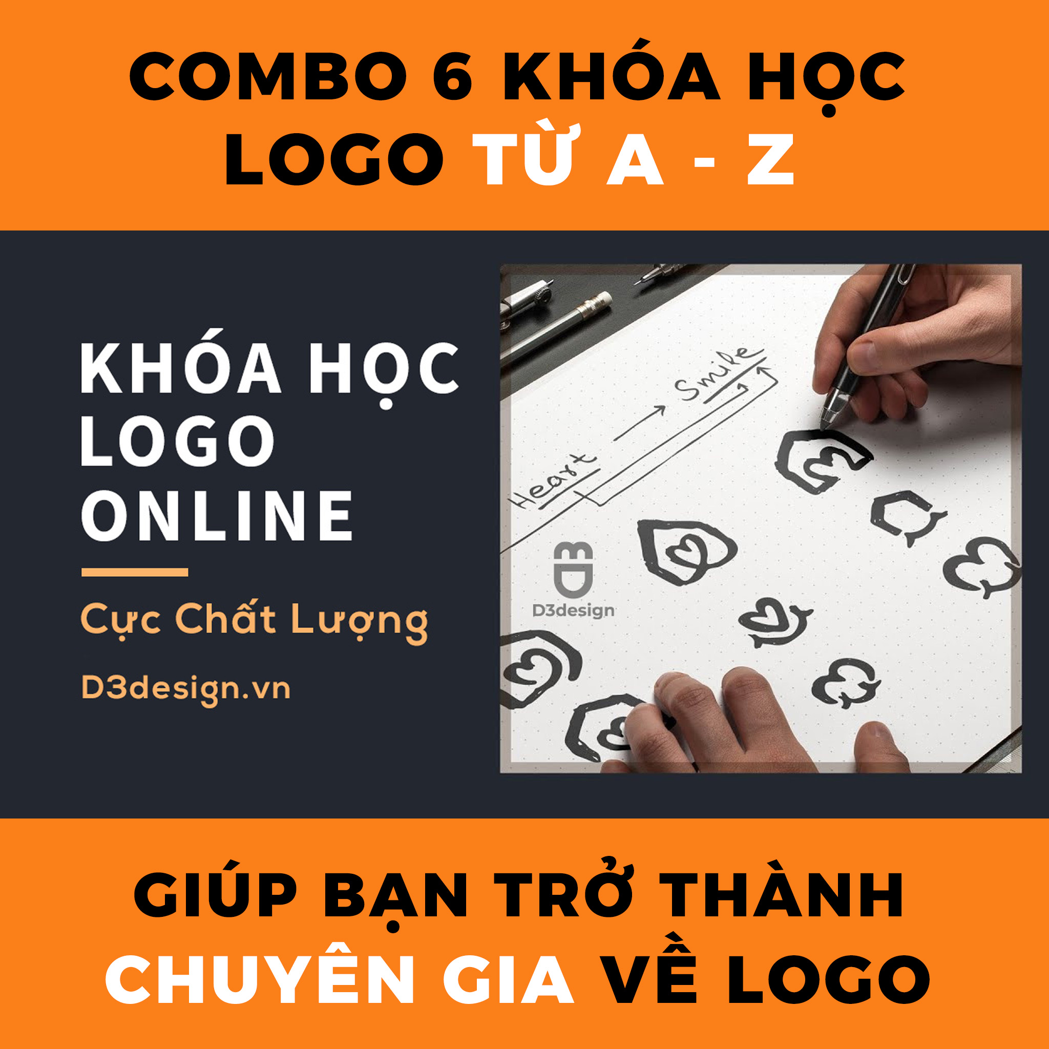 Combo 6 Khóa Học Logo Từ A - Z Giúp Bạn Trở Thành Chuyên Gia Logo Nhanh Chóng