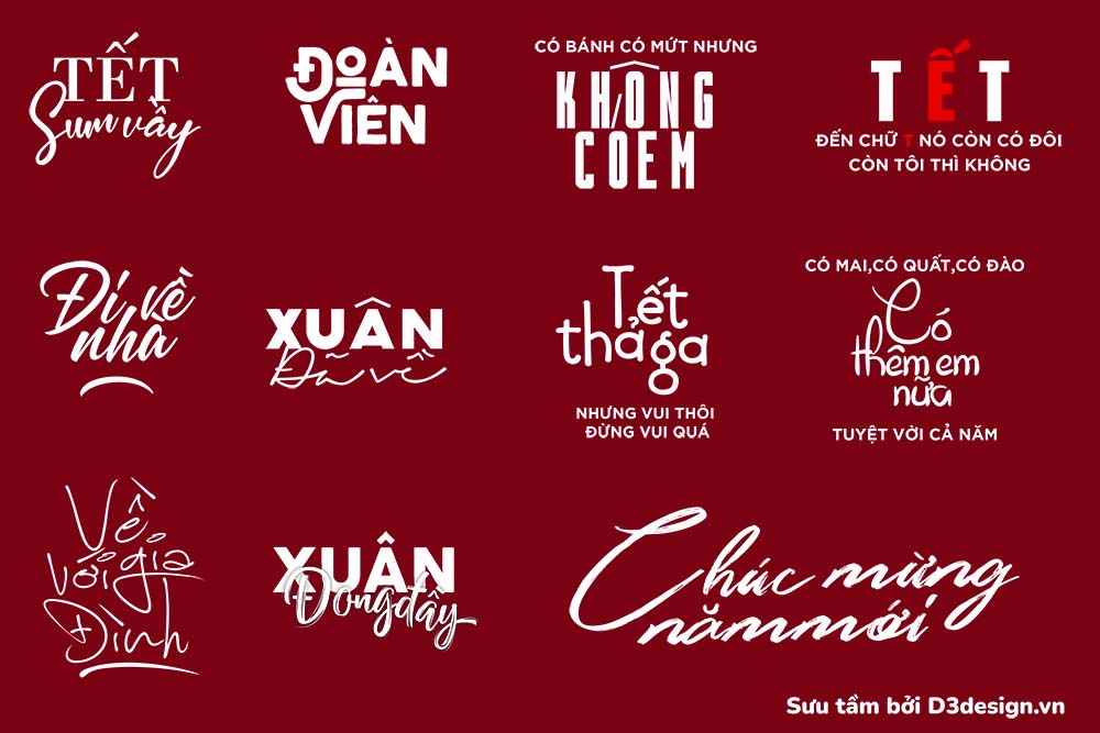 D3Design - Chia Sẻ File PSD Typography Tết Việt Cực Đẹp, Chất ...