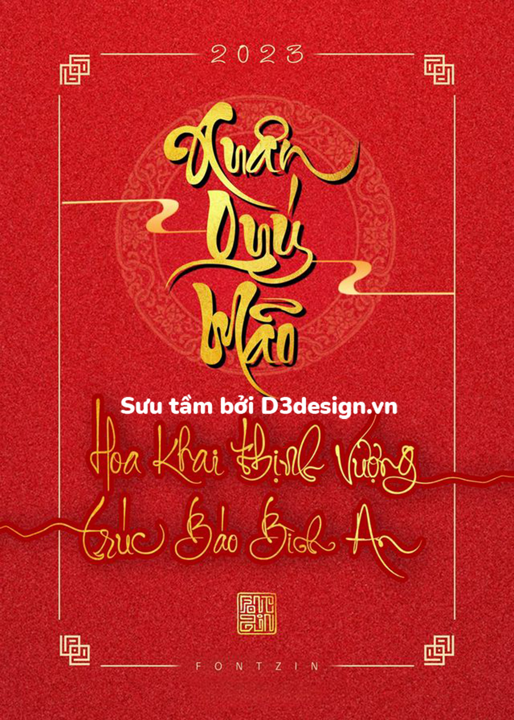 D3Design - Tải 2 Font Thư Pháp Việt Hóa Cực Đẹp Dành Cho Tết Quý Mão 2023