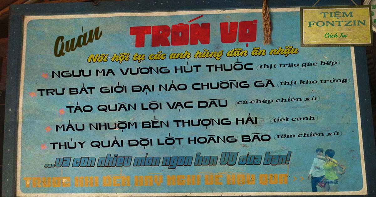 15 Font Việt Hóa Phong Cách Sài Gòn Xưa Cực Đẹp Cho Designer