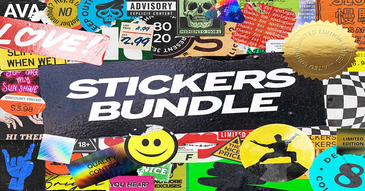 6 Mẫu Sticker Pack Nhìn Là Mê Cho Dân Designer