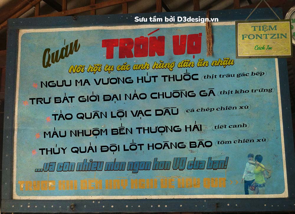 D3Design - 15 Font Việt Hóa Phong Cách Sài Gòn Xưa Cực Đẹp Cho Designer