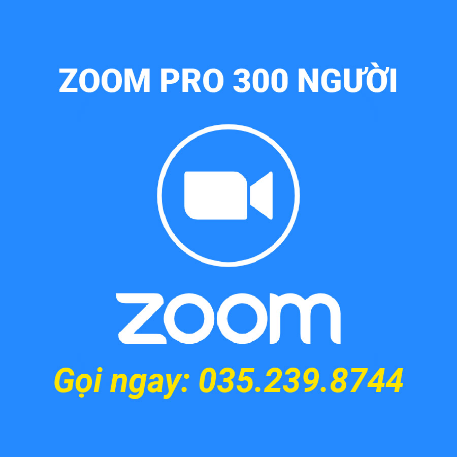 Mua Zoom Bản Quyền 300 Người Giá Rẻ (Zoom Pro)